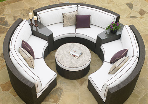 outdoor circular furniture