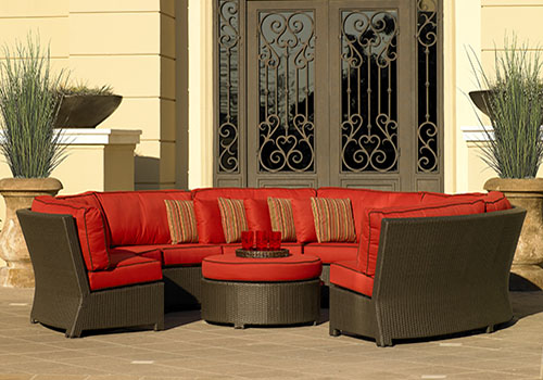 orange outdoor lounge furniture