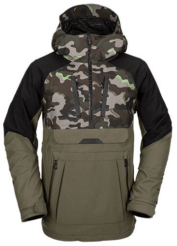 camouflage snowboard pullover